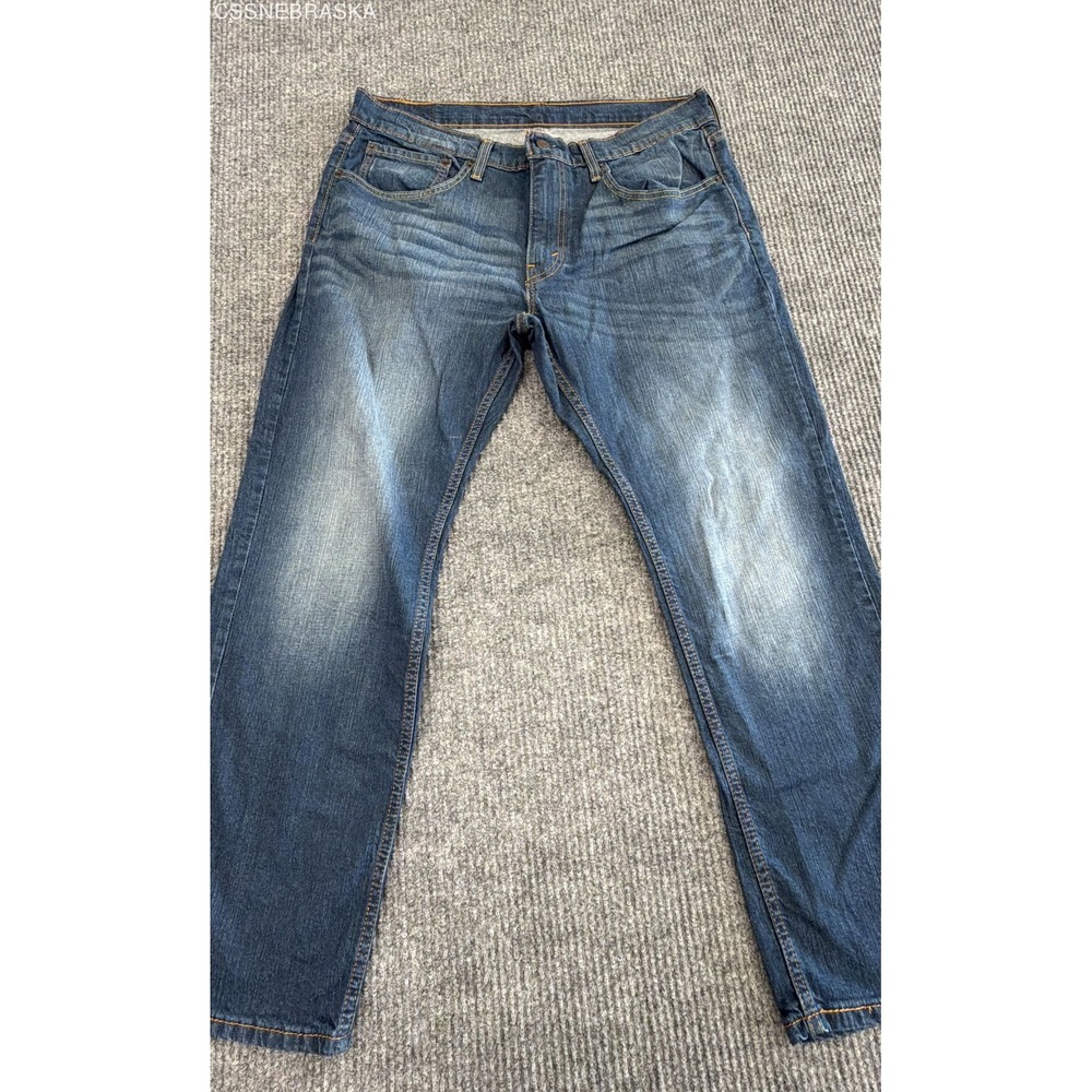 Levi's 559 Blue Men's Relaxed Straight Leg Jeans Medium Wash Denim - Size 34x30